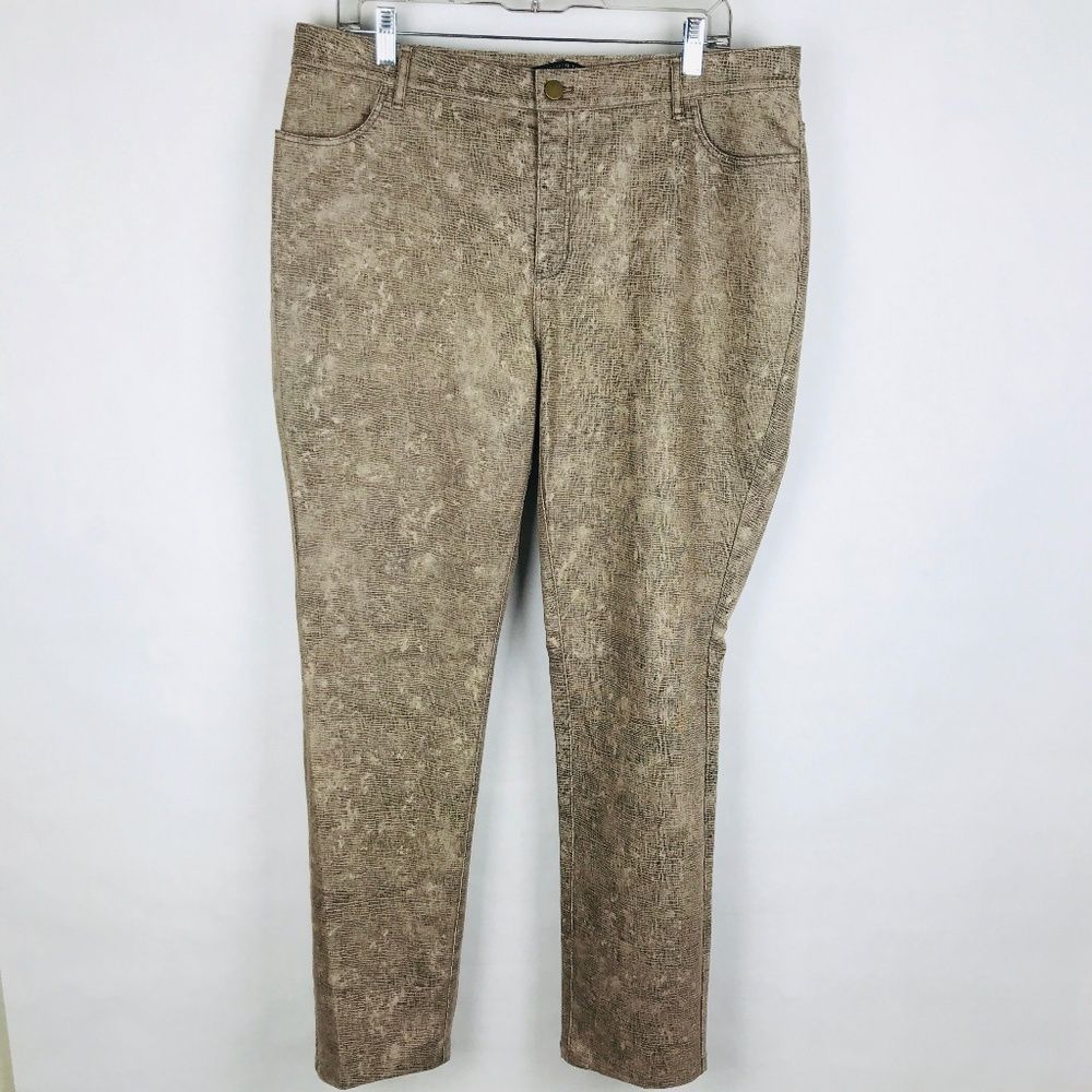 Lafayette 148 New York Textured Printed Pants